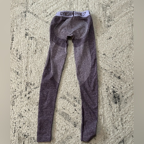 Gymshark Womens Size XS Low Rise Purple Seamless Logo Waist Flex Legging  EUC - Picture 8 of 8